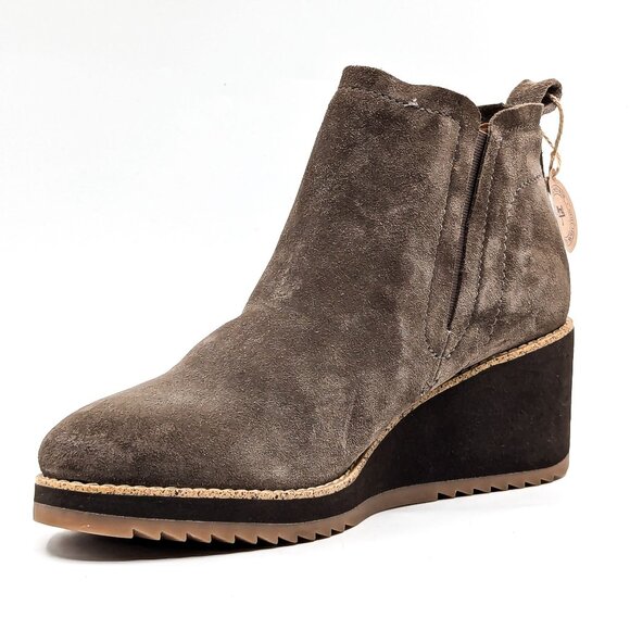 Sofft Women Emeree Taupe Waterproof Suede Flexible Ankle Boots size 11 - Picture 3 of 9